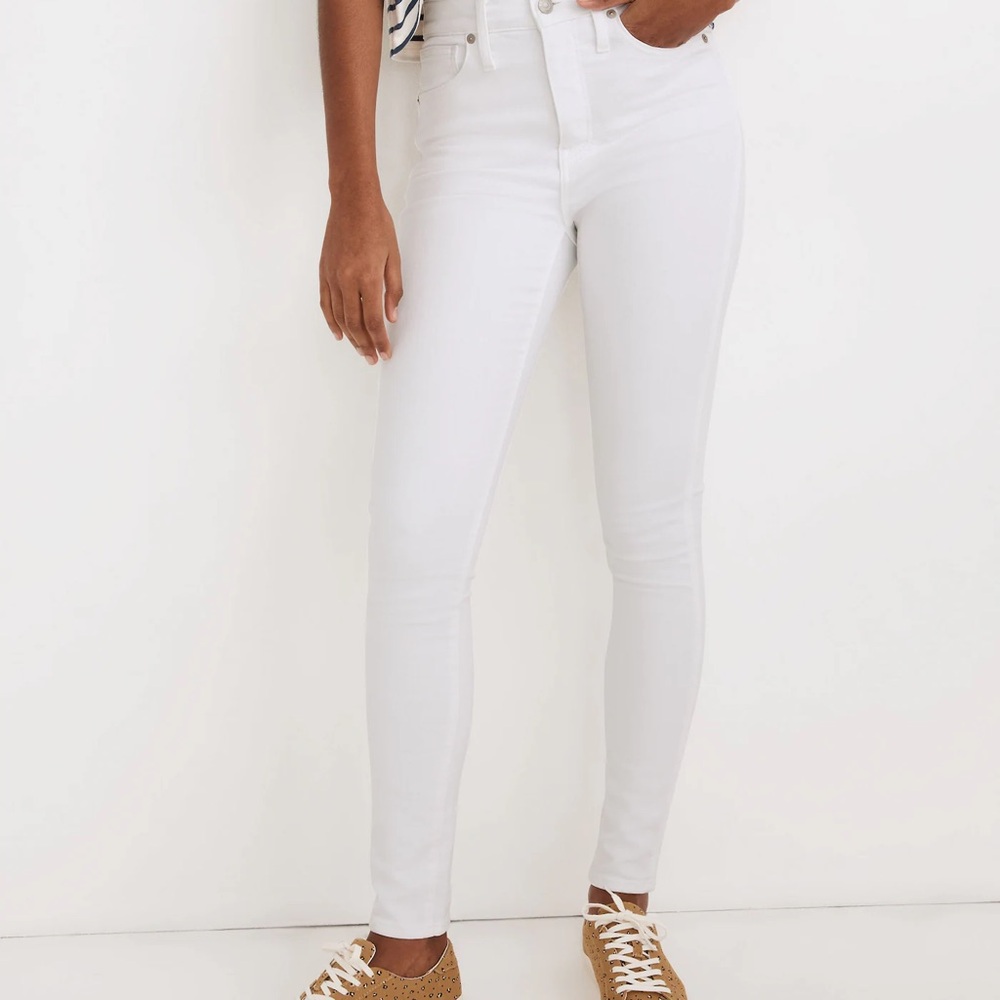 Women's White High-Rise Skinny Jeans